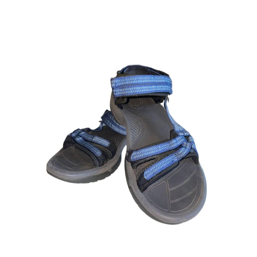 Teva Womens‎ Outdoor Sandals Size 5.5 Blue Black Adjustable Straps